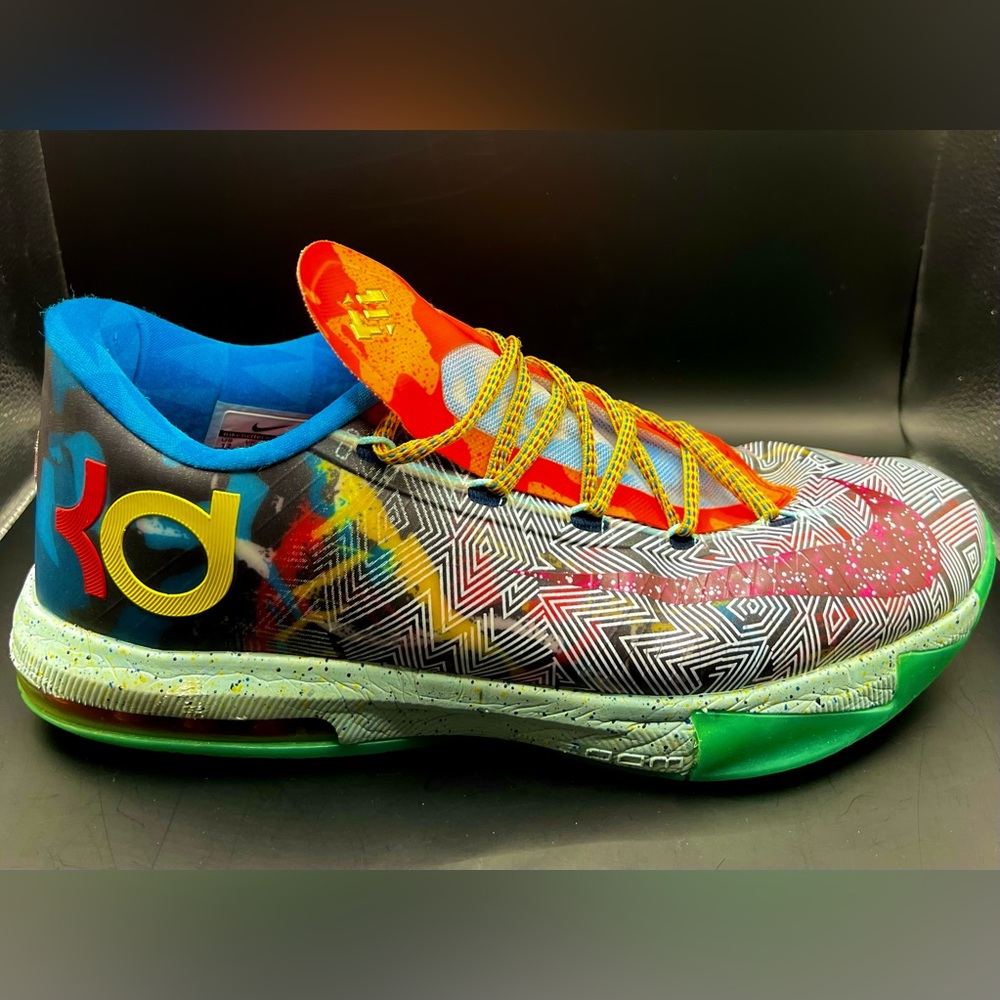 Men’s Nike What the KD 6 Hoop Purple/Urgent Orange-Shark